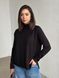 Жіночий светр в широкий рубчик FS-46064-BLK-S-L фото 3
