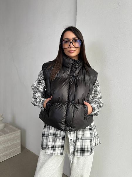 Жилет жіночий стьобаний FS-49965-BLK-ONESIZE фото