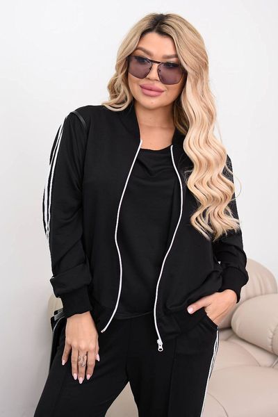 Жіночий костюм-трійка FS-51487-BLK-XXL-3XL фото